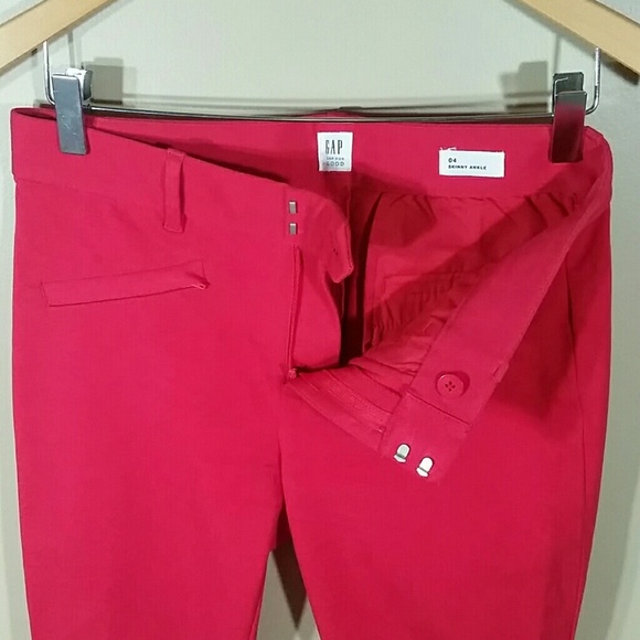 GAP coral skinny ankle pants with details - Picture 6 of 7